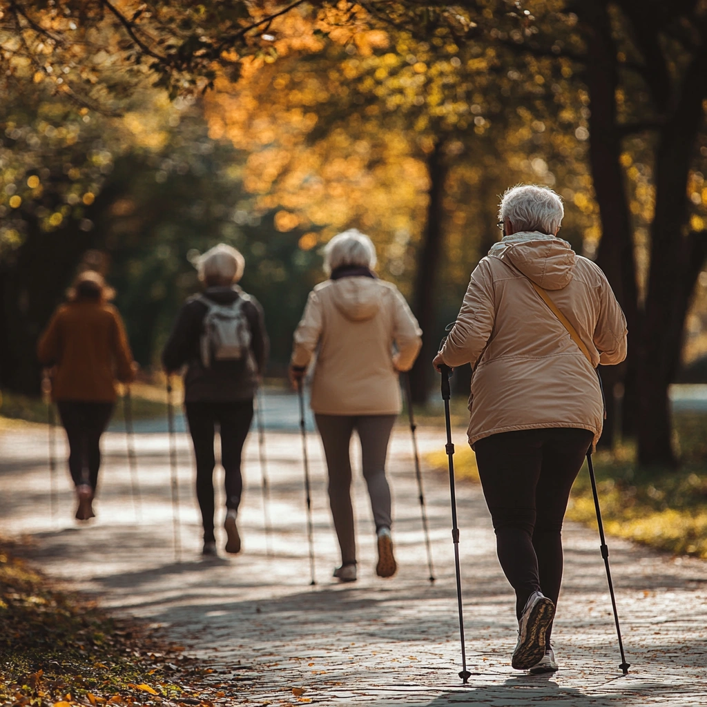 Скандинавська ходьба для пенсіонерів